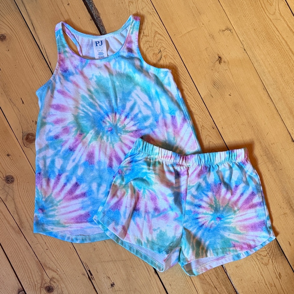 Kid’s Tie-dyed pajamas set